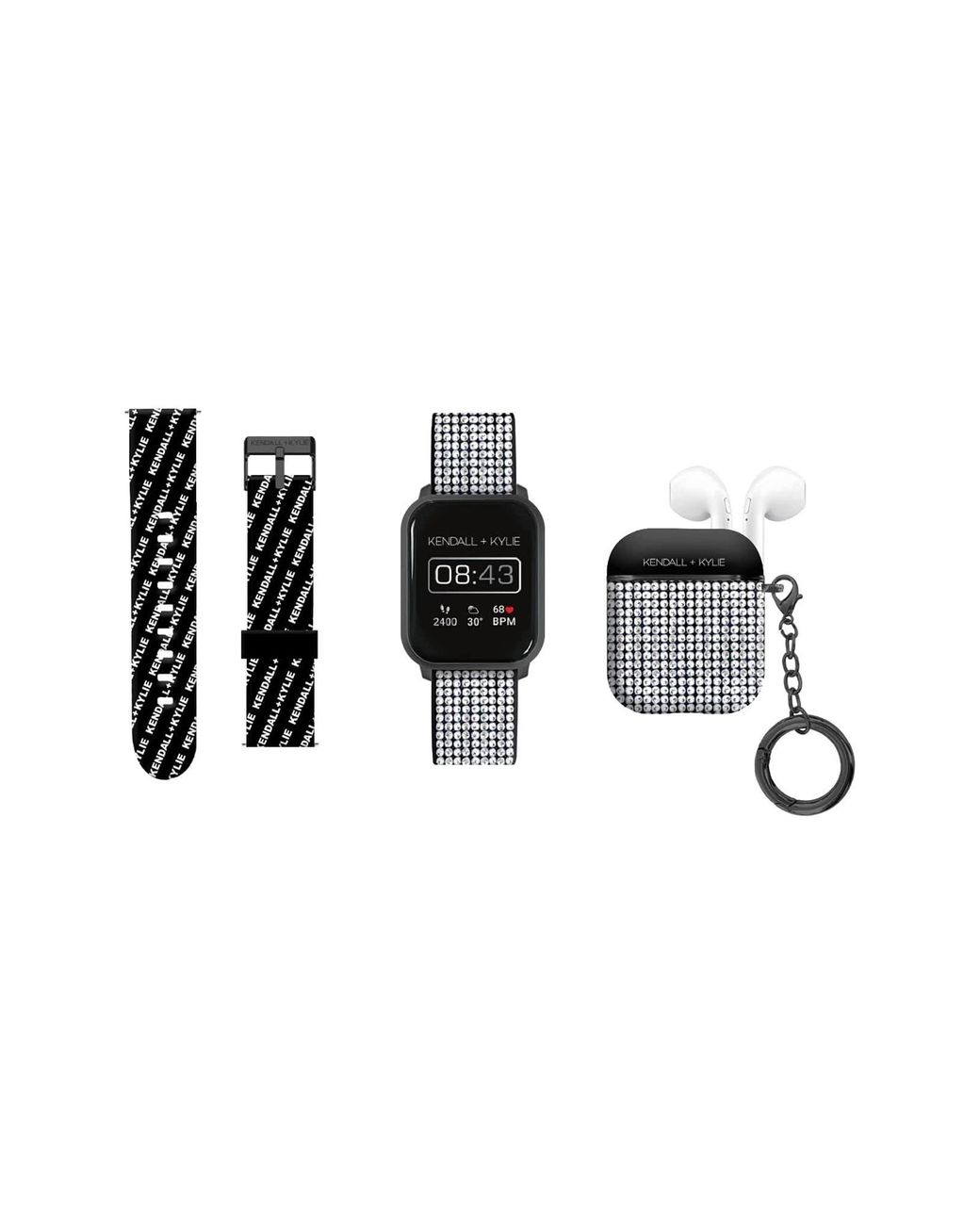 Kendall + Kylie Kendall + Kylie Crystal Embellished Smartwatch & Earbud
