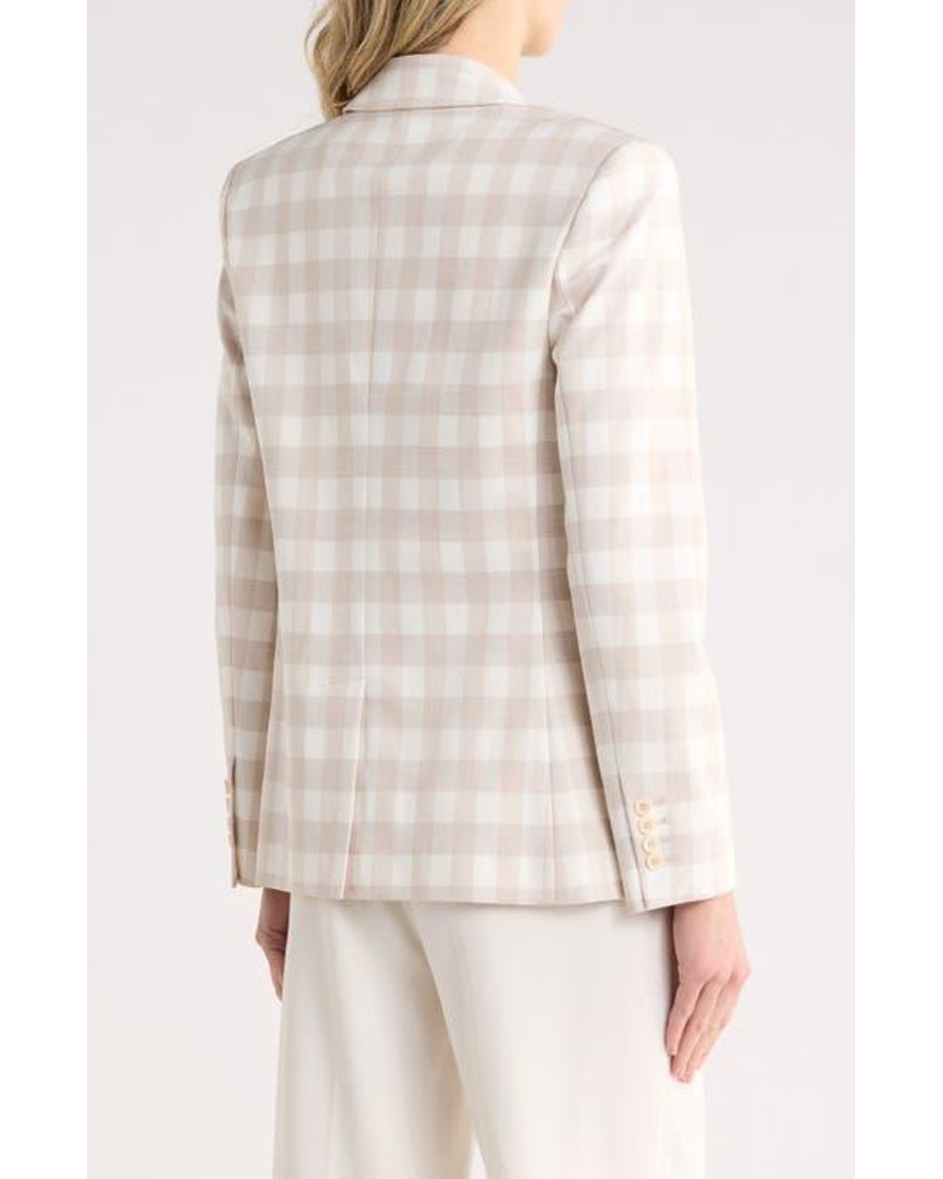 Jonathan Simkhai White Margaux Double Breasted Blazer