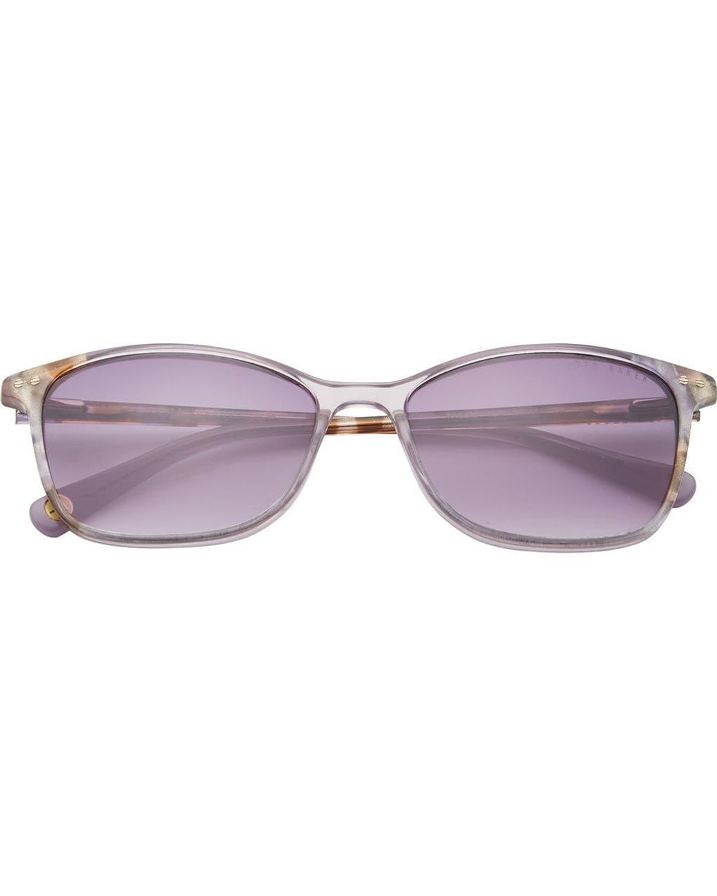 Ted Baker Purple 56Mm Full Rim Rectangle Sunglasses for men