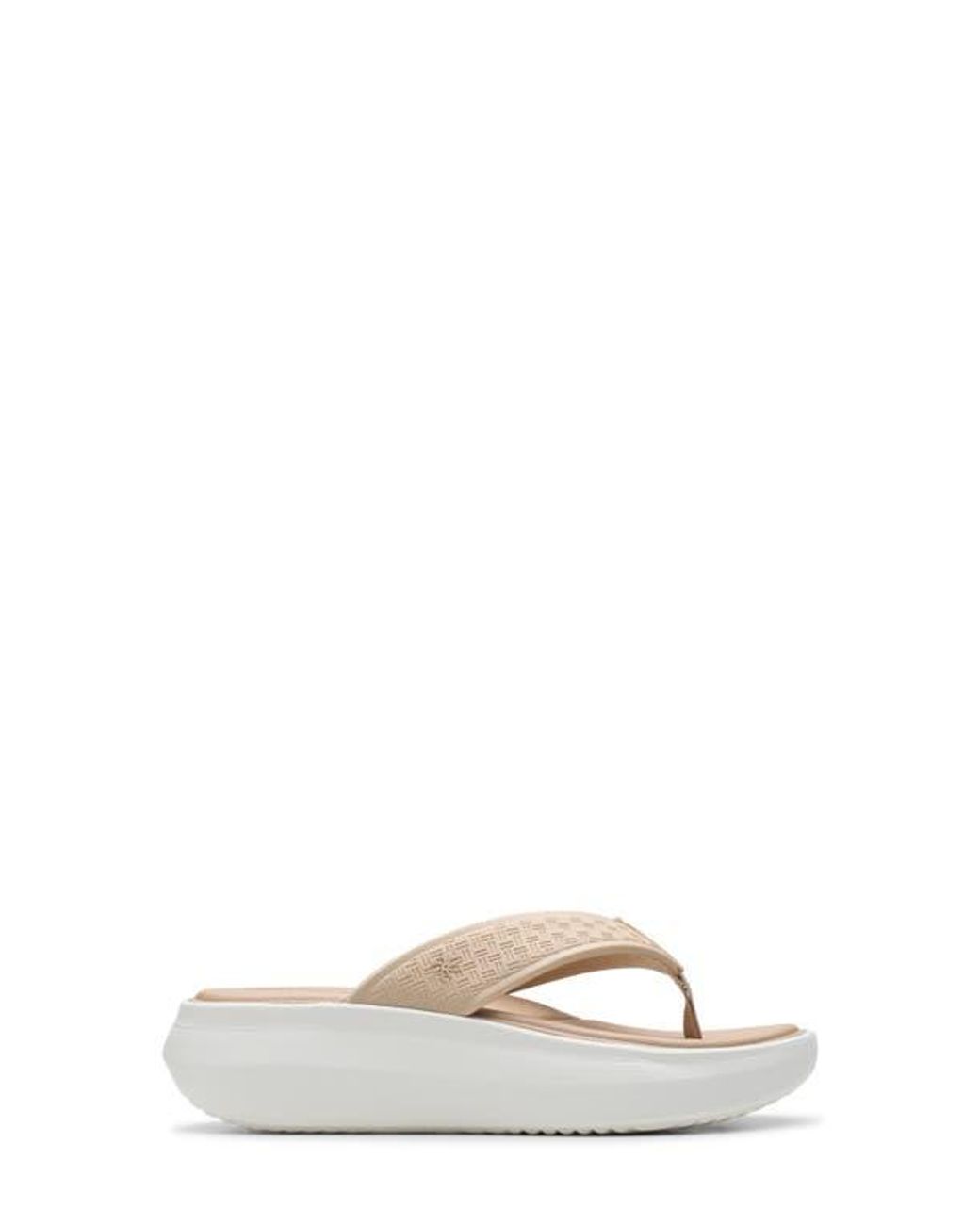 Clarks Multicolor Solevana Wedge Flip Flop