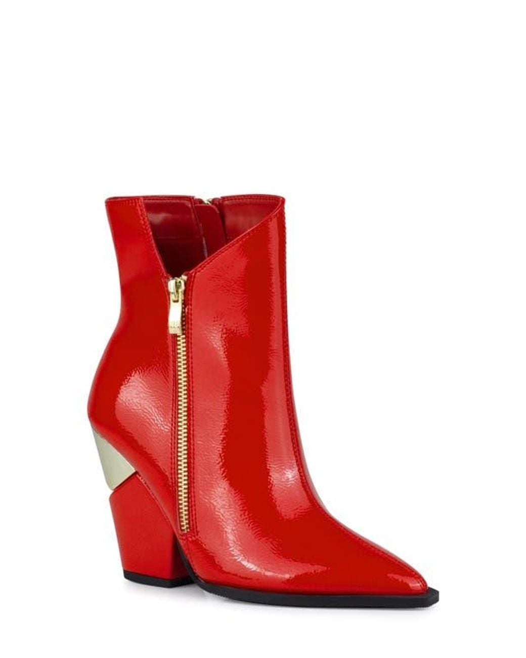 Ninety Union Red Galaxy Pointed Toe Wedge Boot