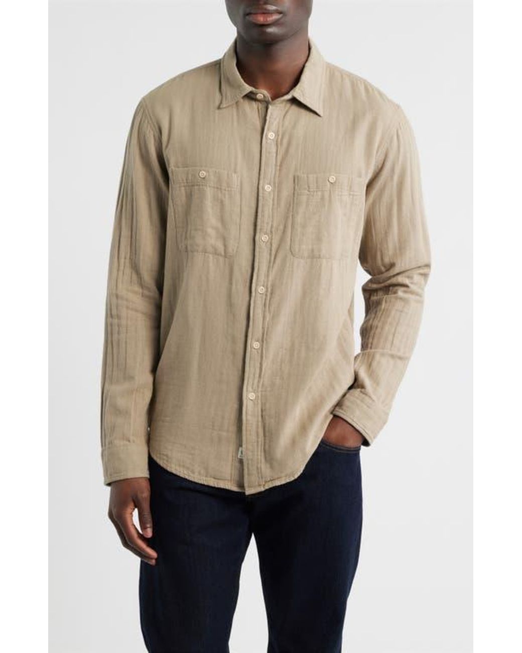 AG Jeans Natural Wayne Button-Up Work Shirt for men