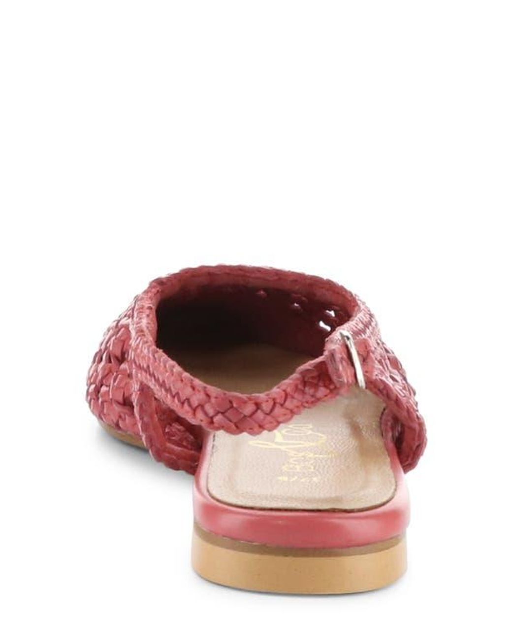 Bos. & Co. Red Willow Slingback Cap Toe Flat