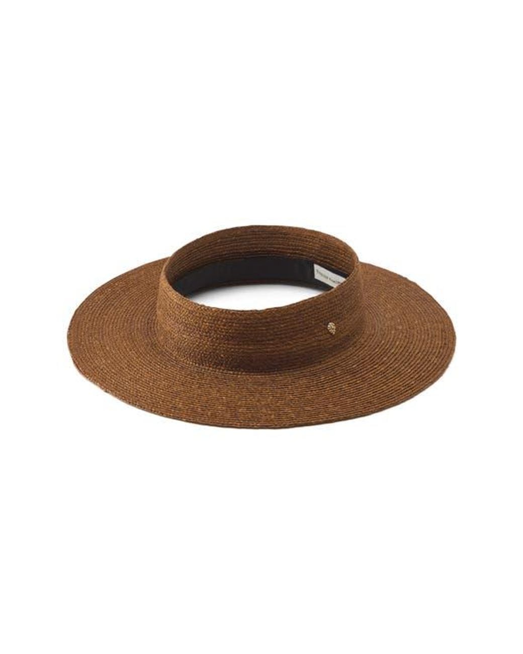 Helen Kaminski Brown Rani Raffia Visor