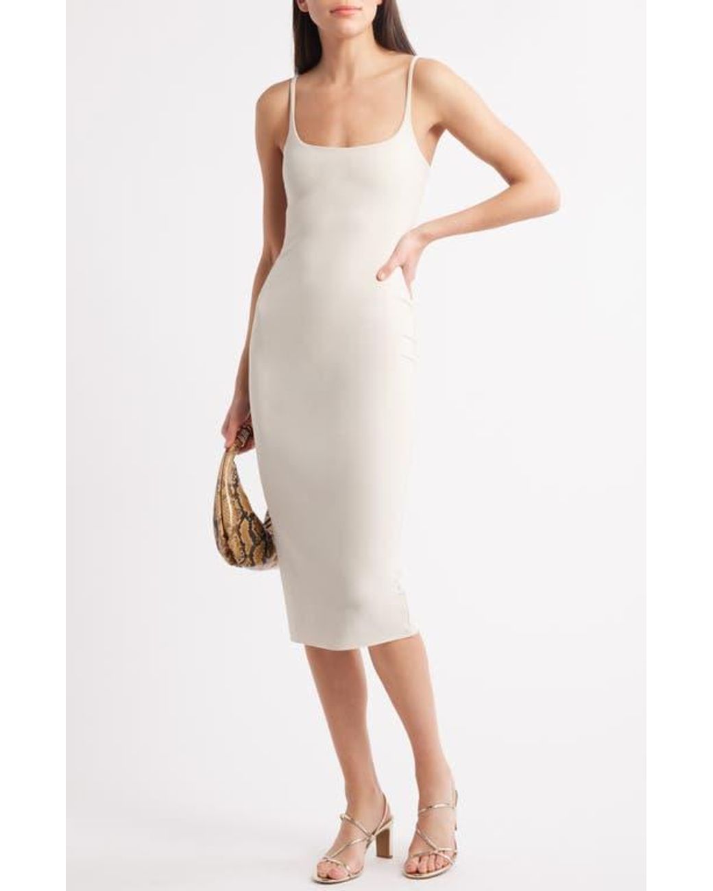 Open Edit White Pia Slingback Sandal