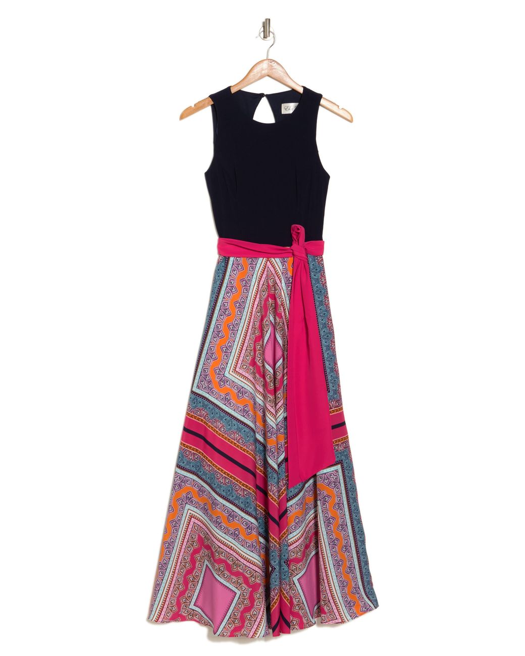 Eliza J Scarf Print Maxi Dress in Red Lyst