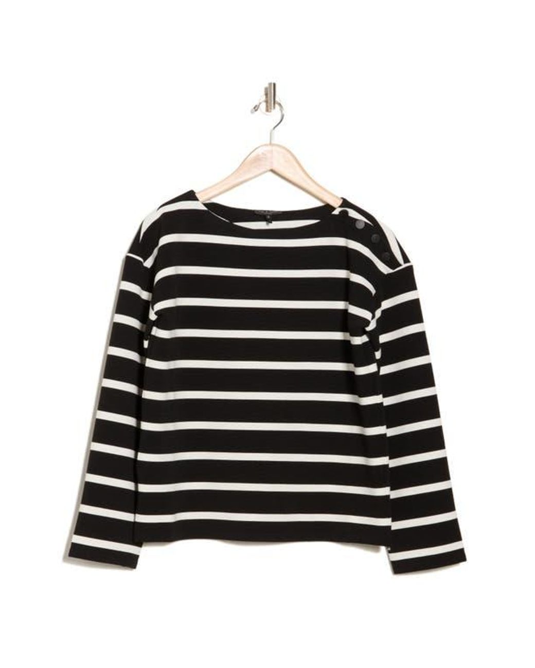★DNSR★ Striped long sleeve black Horizon Long Sleeve | Tracksmith