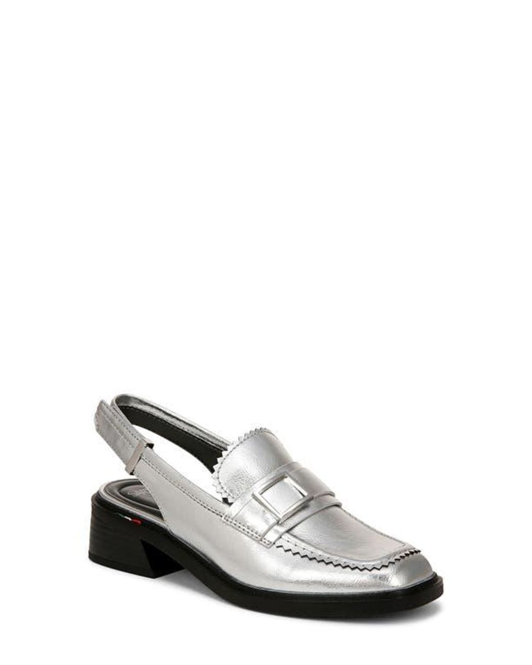 Sarto White Gianna Slingback Loafer