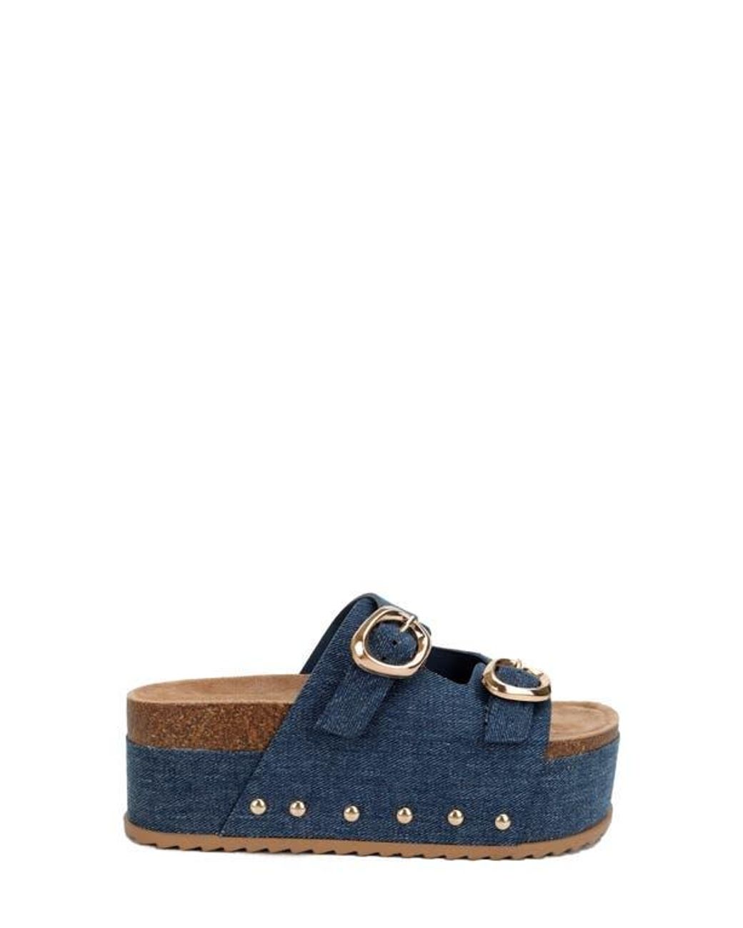 Seven7 Blue Camila Platform Sandal