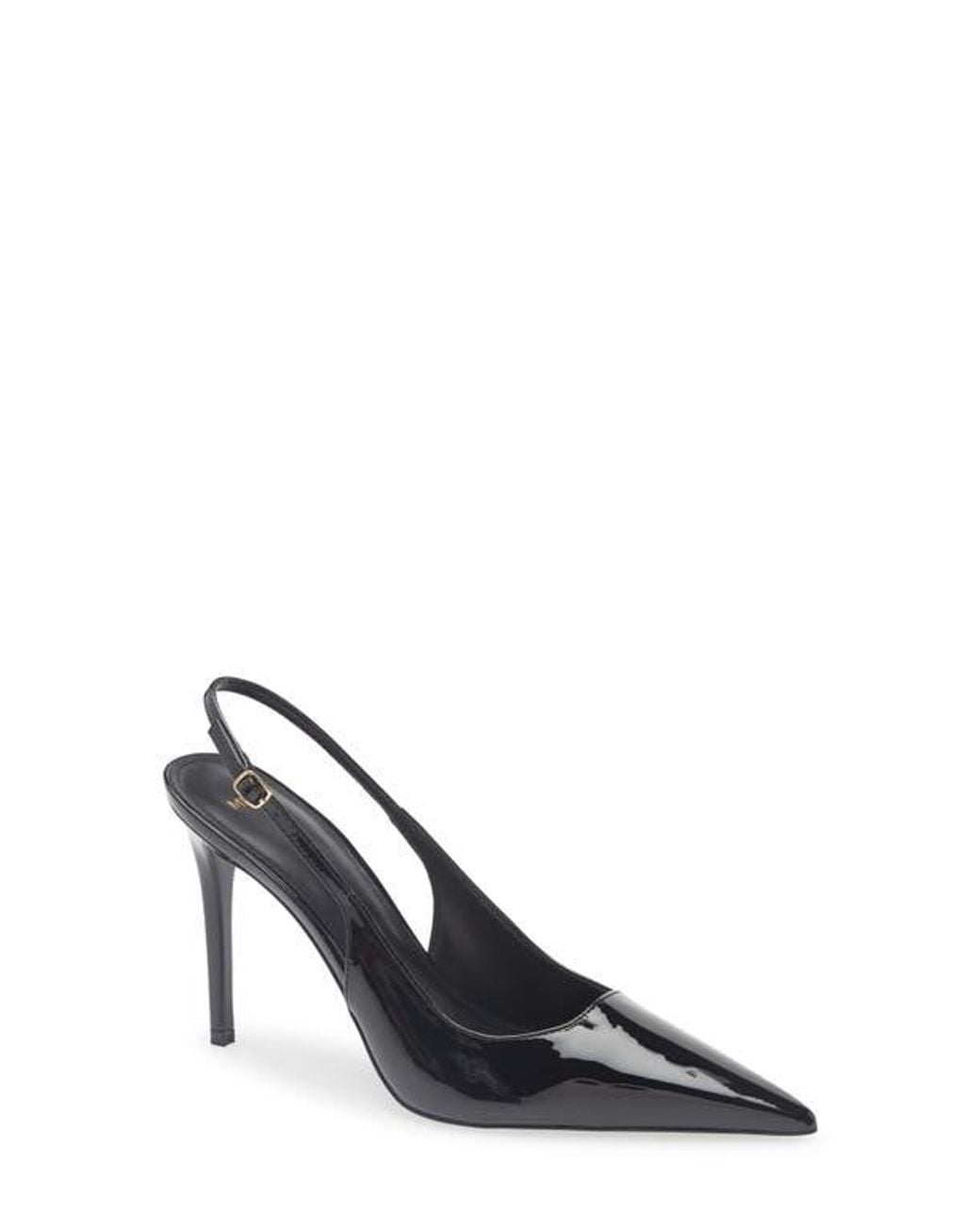 Mango Blue Pietra Slingback Pointed Toe Pump
