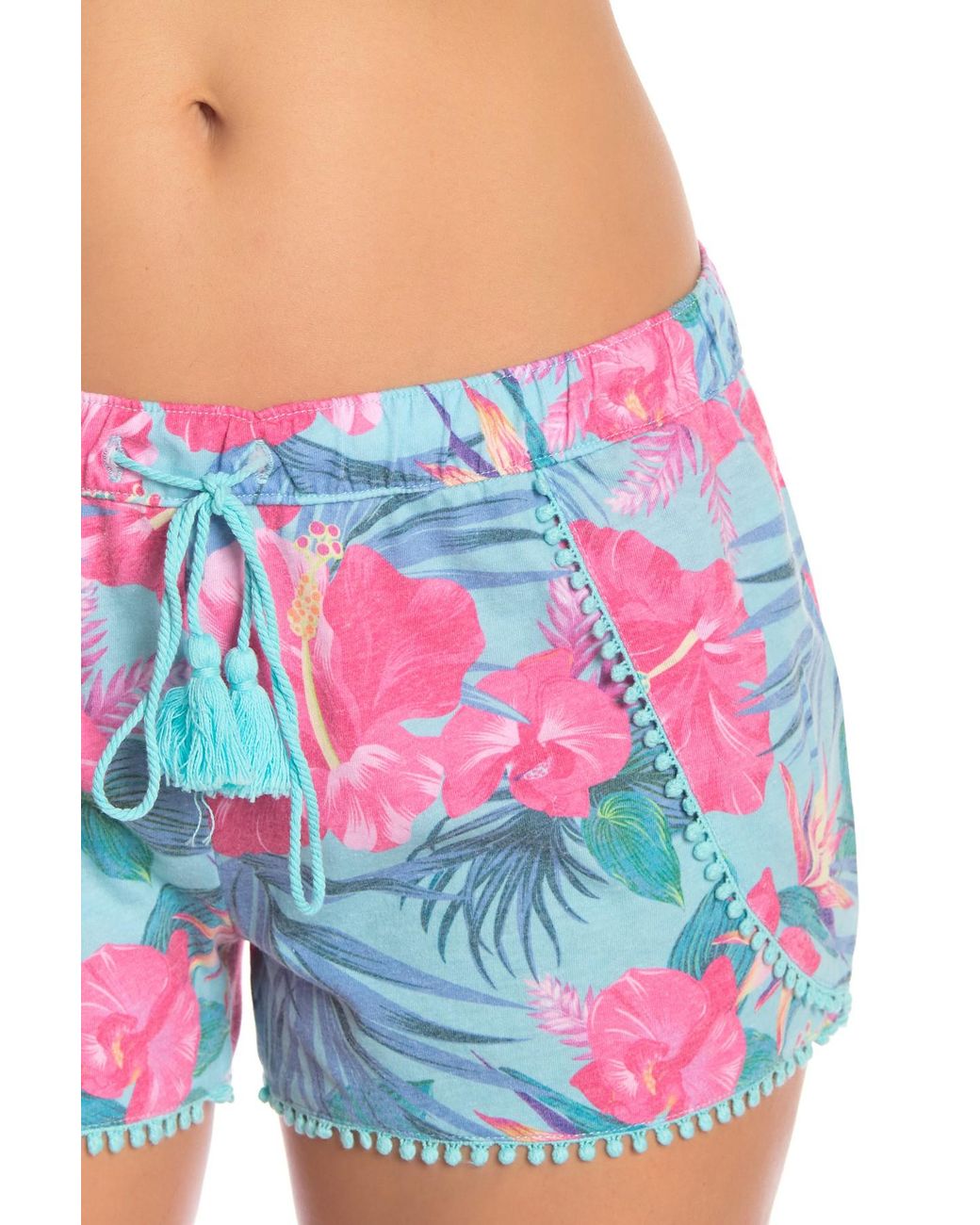 pink tassel shorts