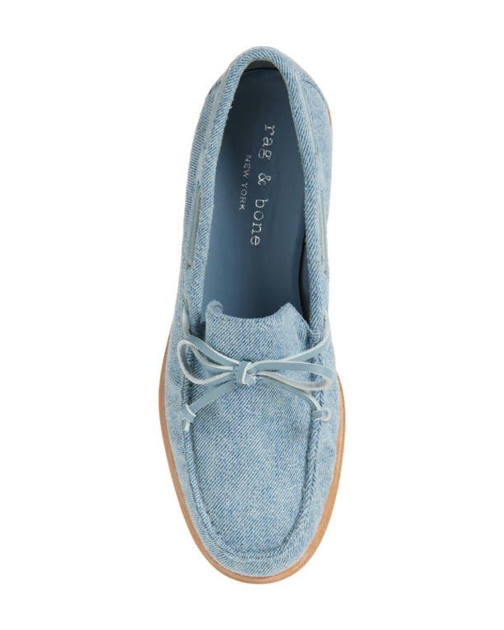 Rag & Bone Blue Carter Boat Shoe