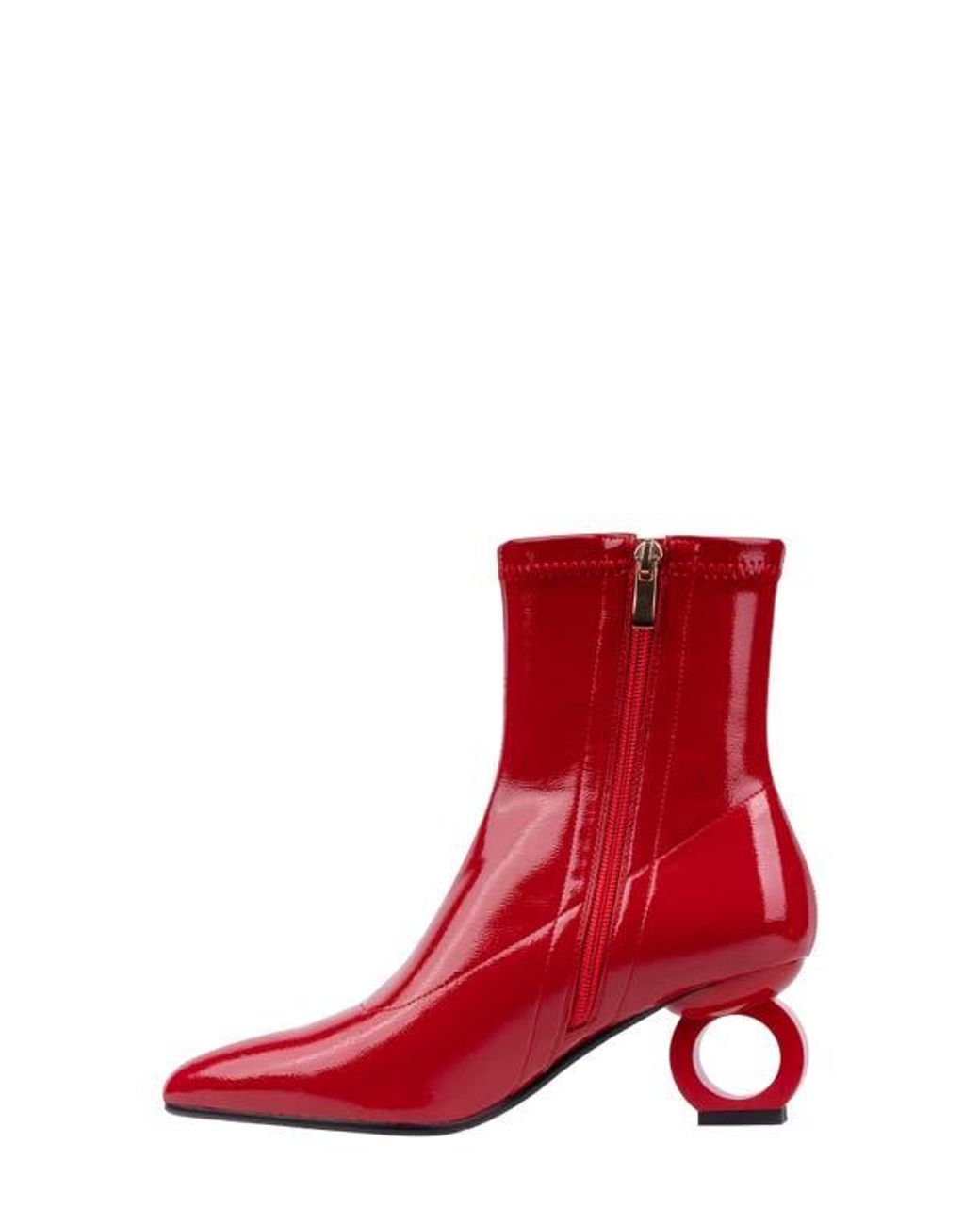 Ninety Union Red Greece Pointed Toe Bootie