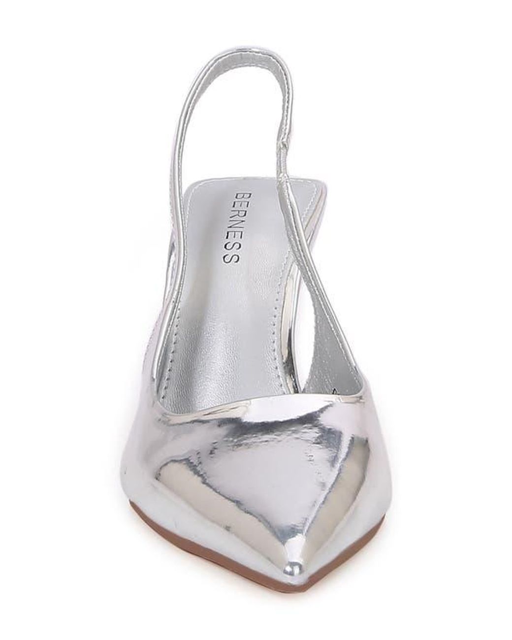 BERNESS White Cassia Slingback Pump