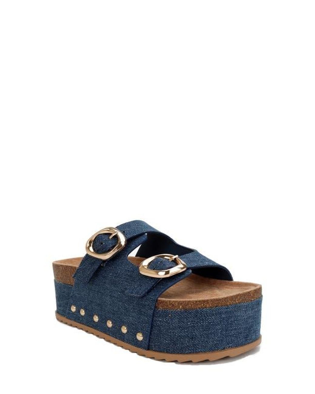 Seven7 Blue Camila Platform Sandal