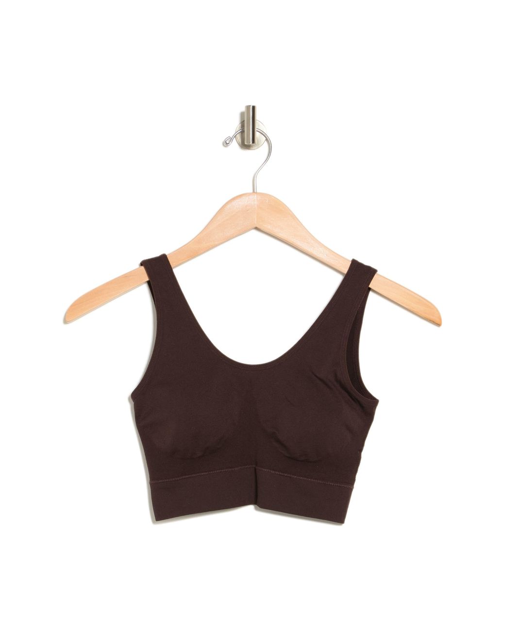 Nordstrom Rack Easy Seamless Tank Bralette In Brown Coffee At Lyst