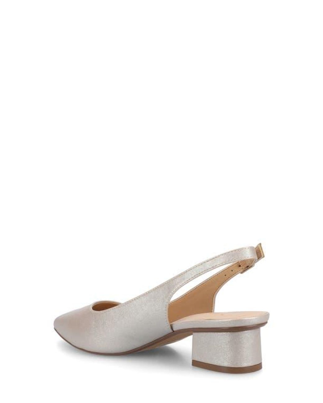 Journee Collection White Sylvia Slingback Pump