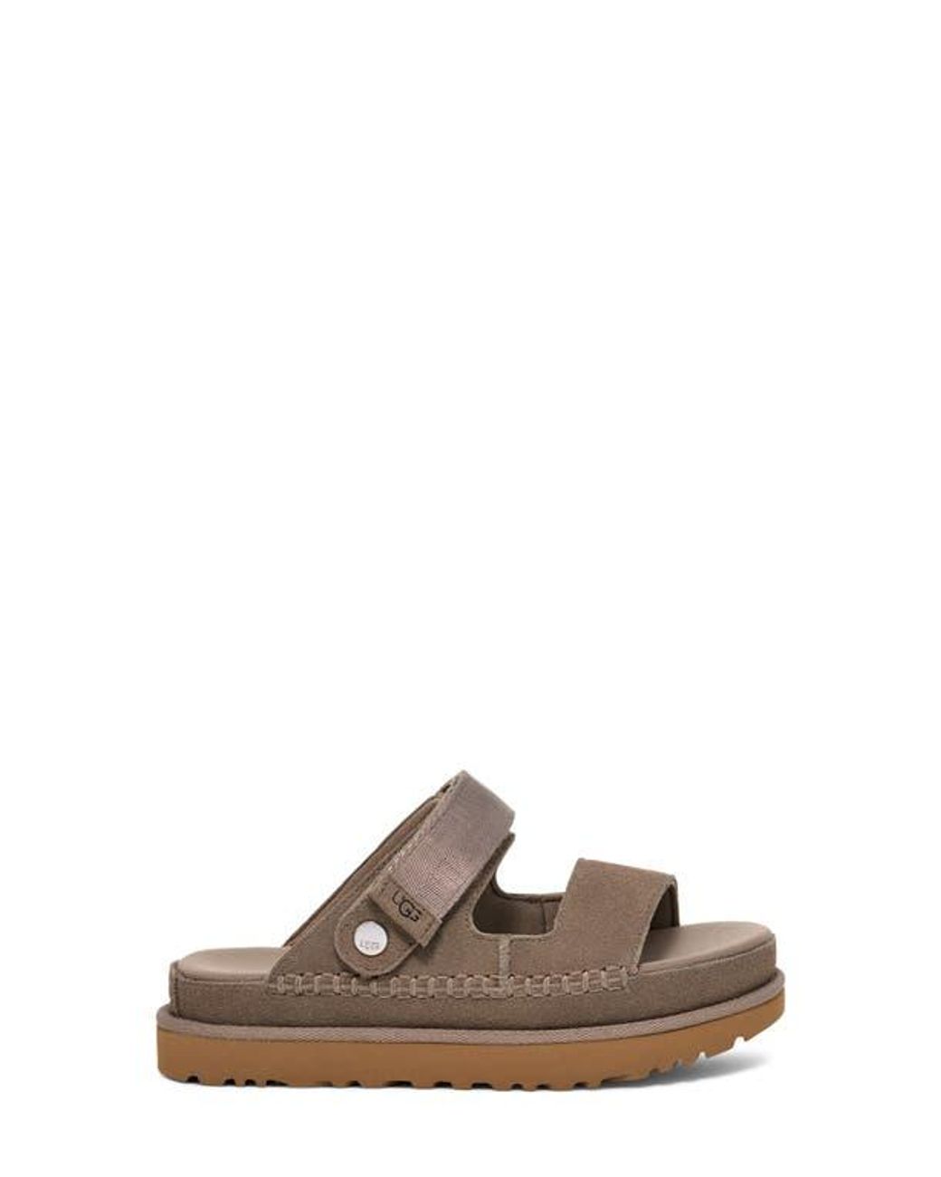 Ugg Brown Goldenstar Glide Platform Sandal