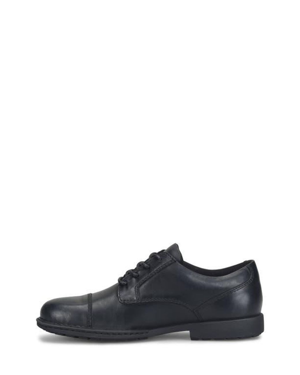Børn Black Sebastian Leather Cap Toe Derby for men
