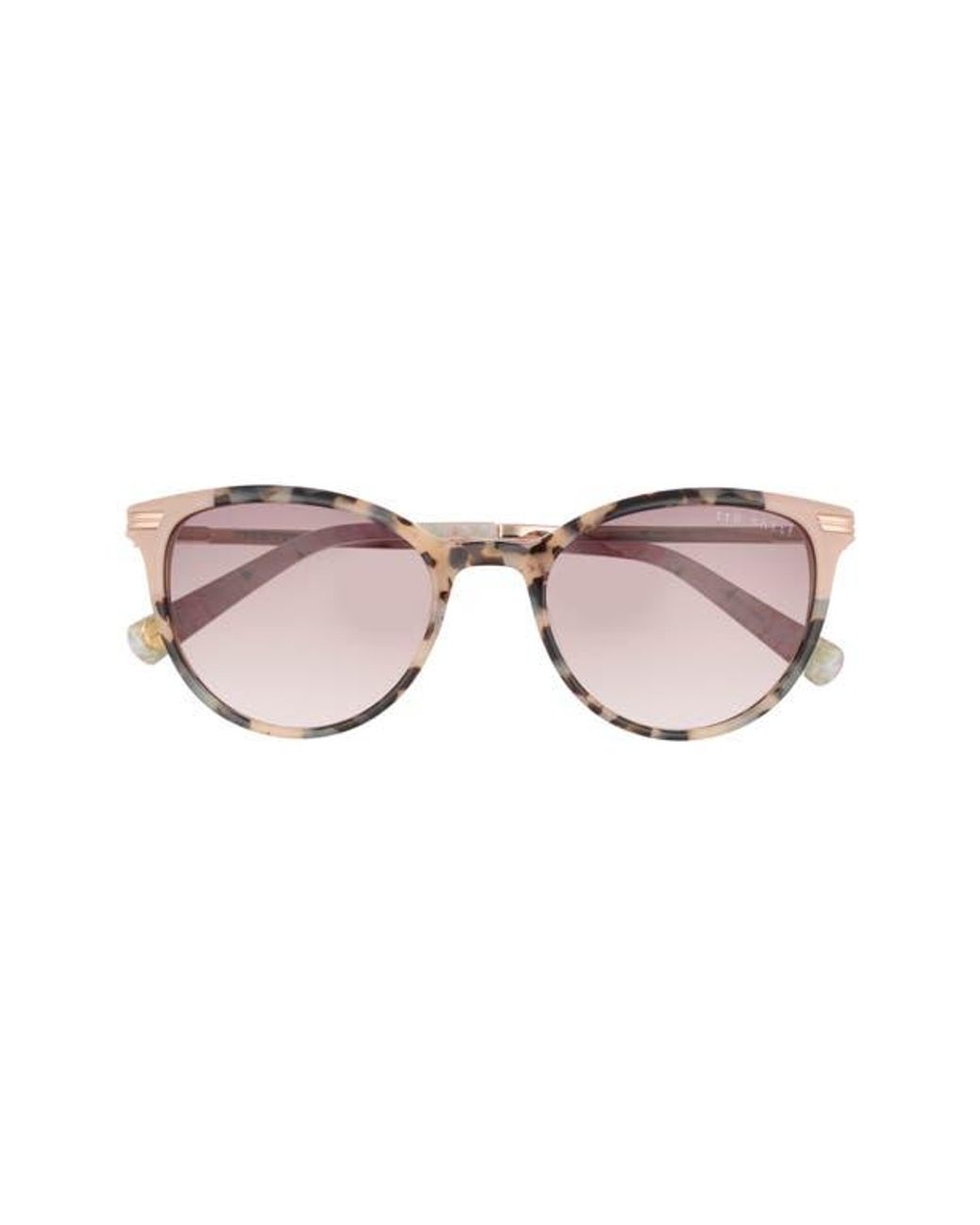 Ted Baker Pink 52Mm Round Sunglasses