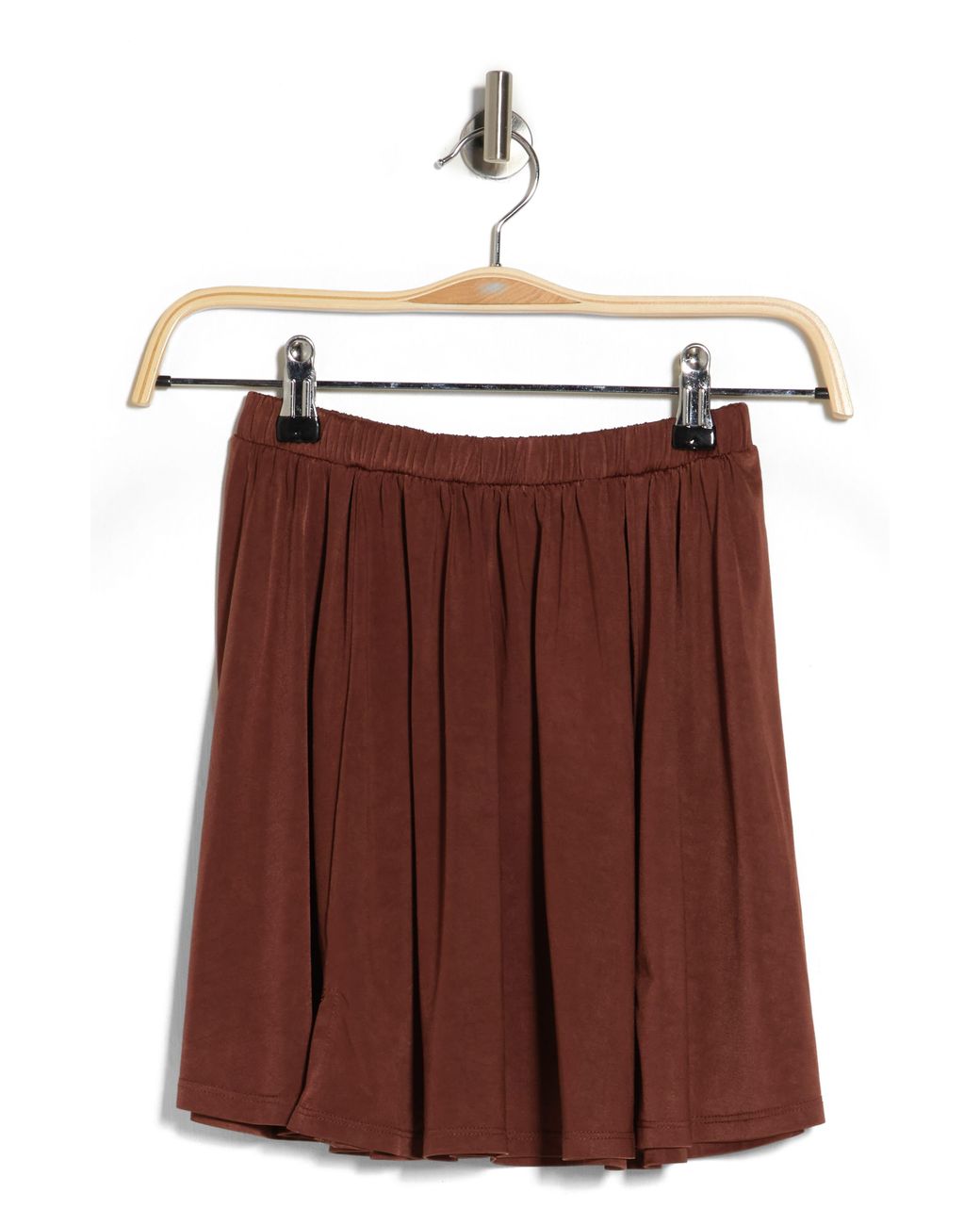 ASOS Slinky Jersey Beach Skirt in Brown | Lyst