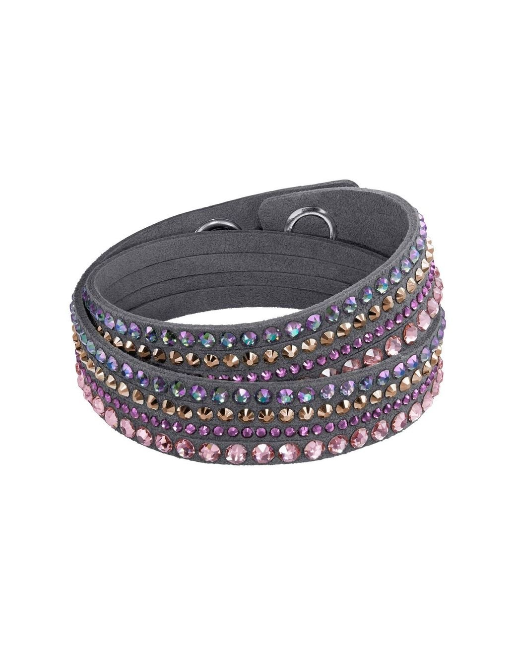 Swarovski Slake Deluxe Crystal Wrap Bracelet Lyst