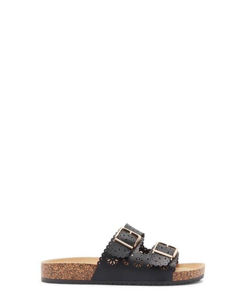 Top Moda Black Cory Slide Sandal
