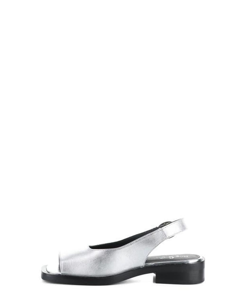 Bos. & Co. White Elena Slingback Flat