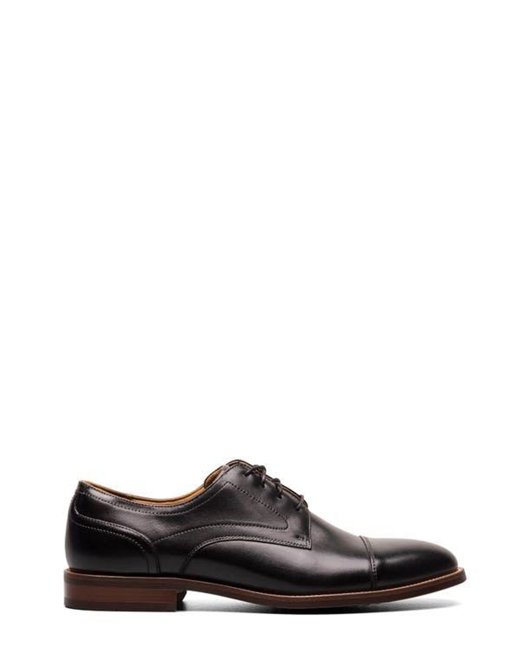 Florsheim Black Ruvo Cap Toe Derby for men