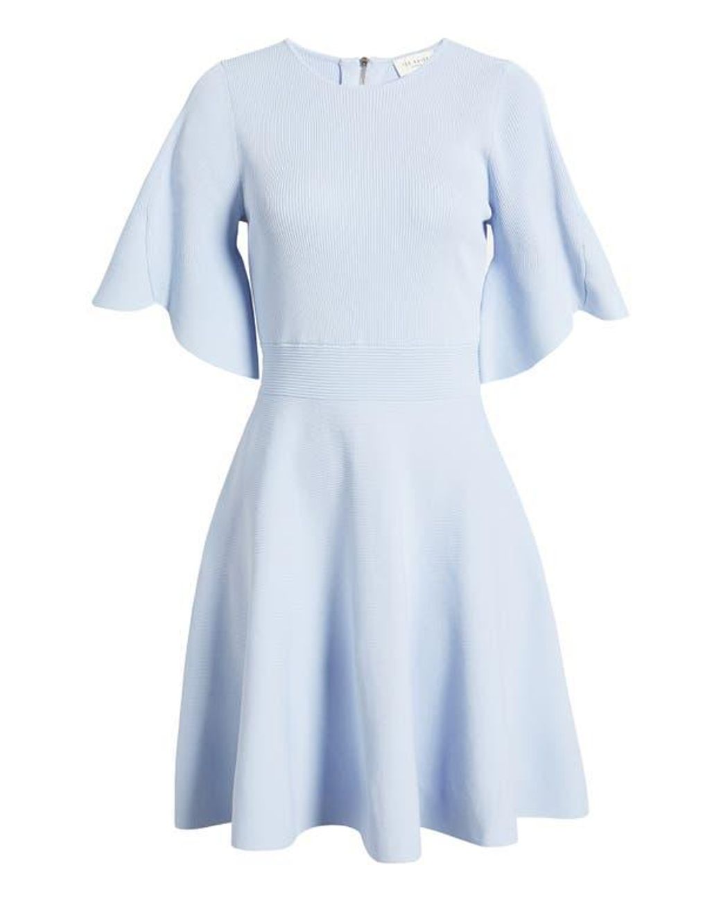 Ted Baker Olivia Rib Fit & Flare Dress in Blue | Lyst