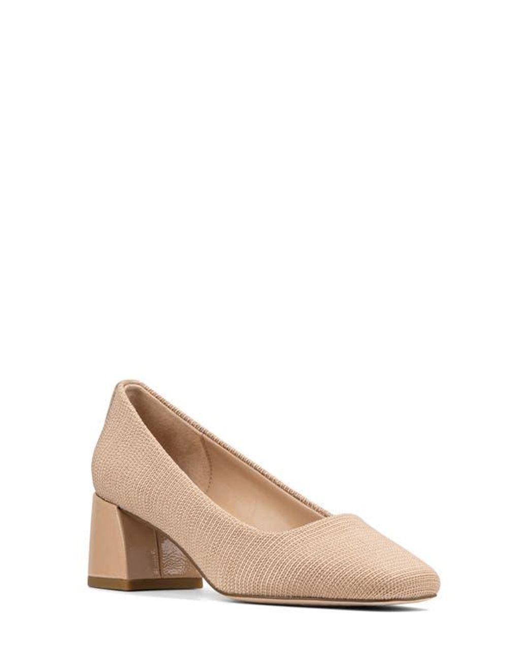 Donald J Pliner Natural Square Toe Pump