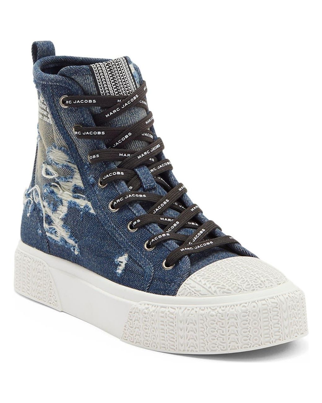 Marc Jacobs Blue The High Top Platform Sneaker