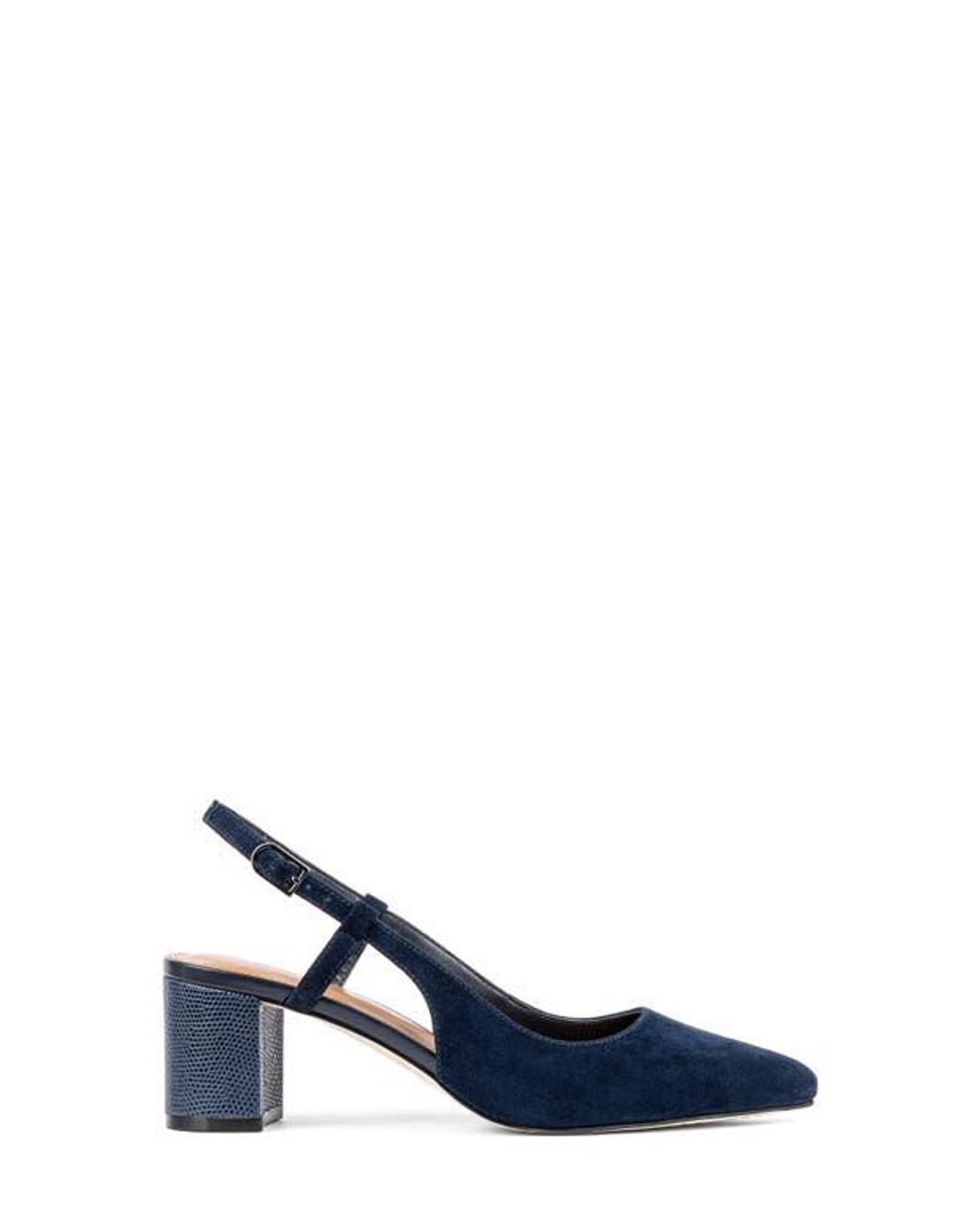 Donald J Pliner Blue Slingback Pointed Toe Pumps