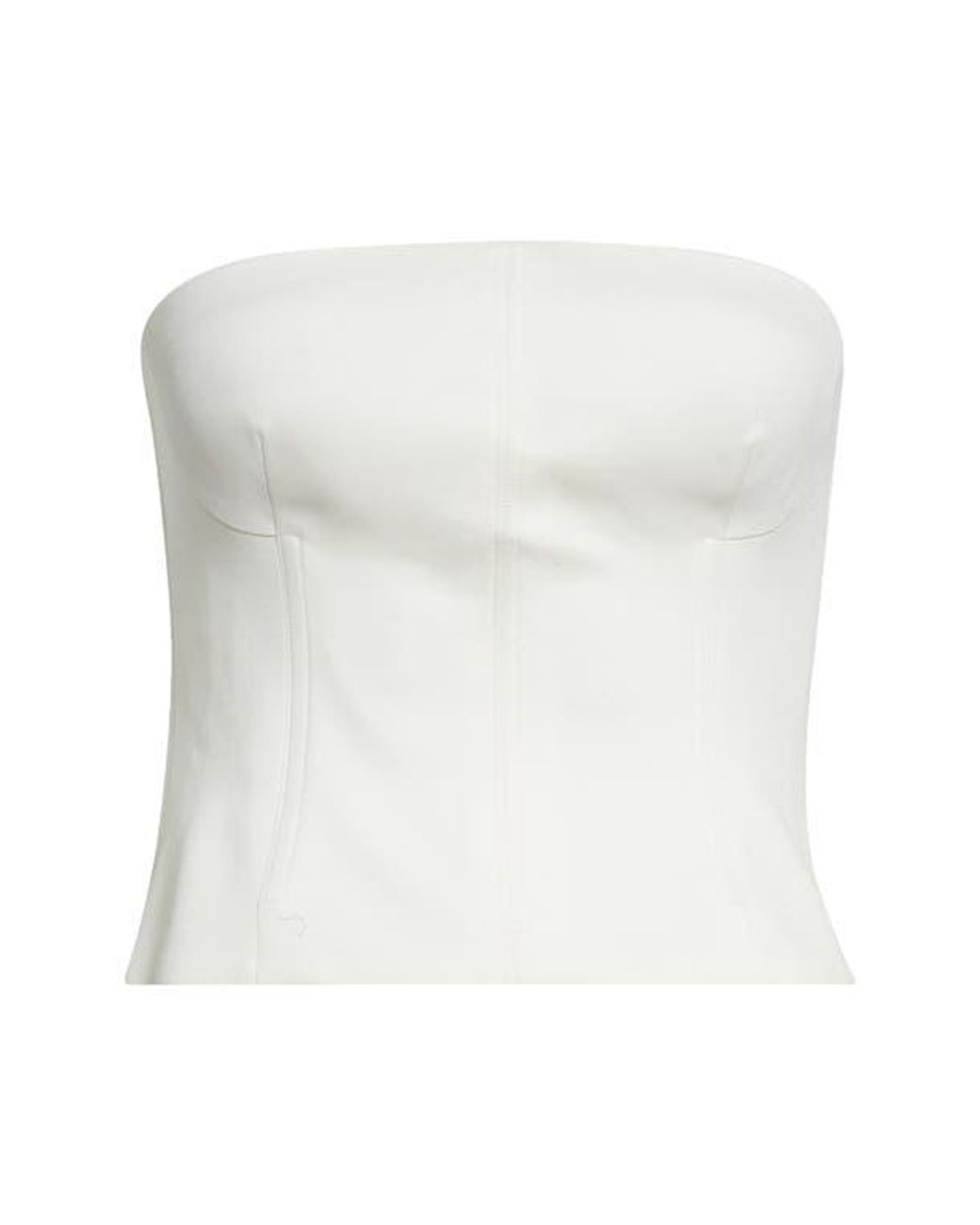 Twp White Jillian Bustier Strapless Top