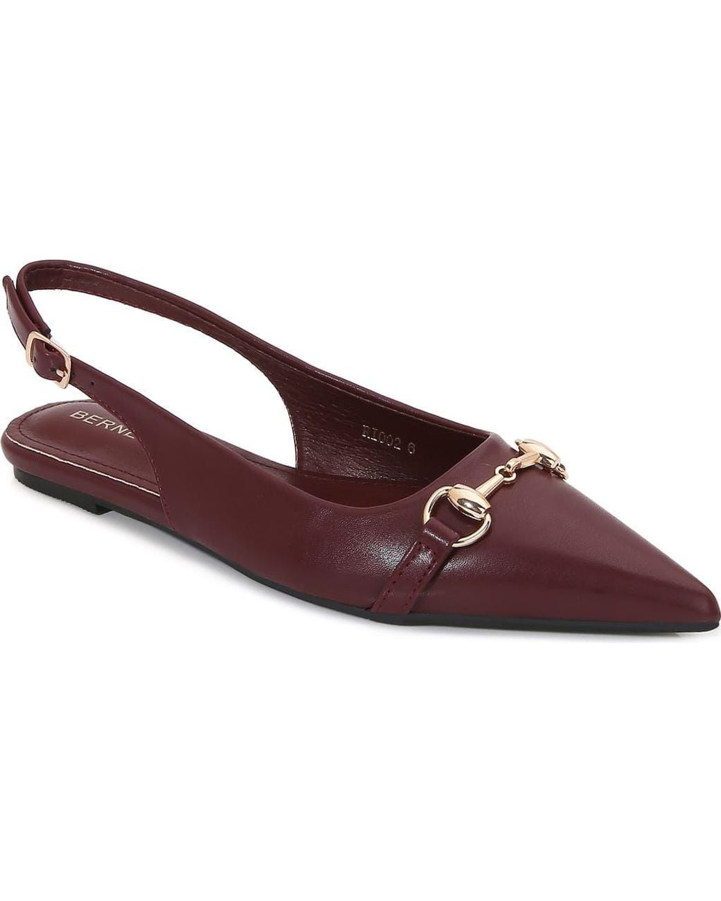 BERNESS Brown Bit Slingback Flat