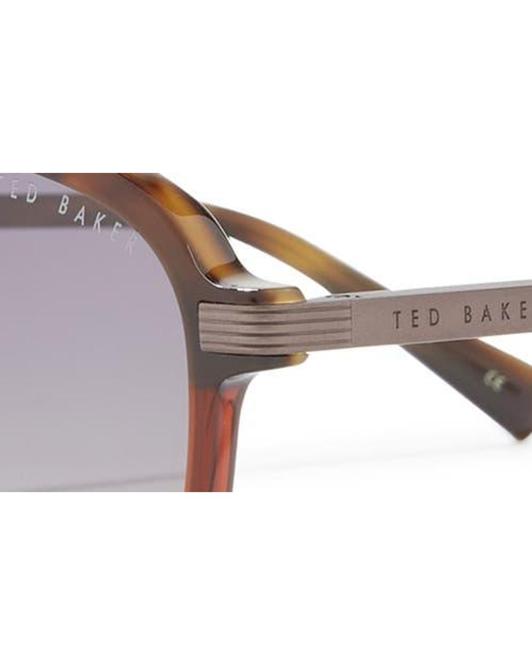 Ted Baker Multicolor 59Mm Full Rim Polarized Aviator Sunglasses for men