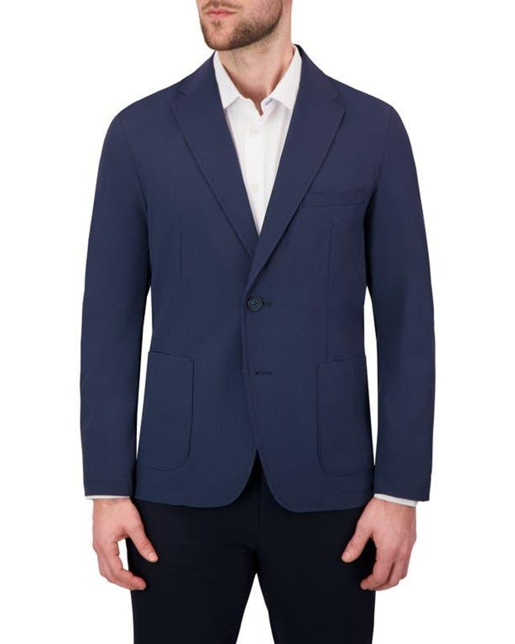 C-LAB NYC Blue Packable Woven Tech Jacket for men