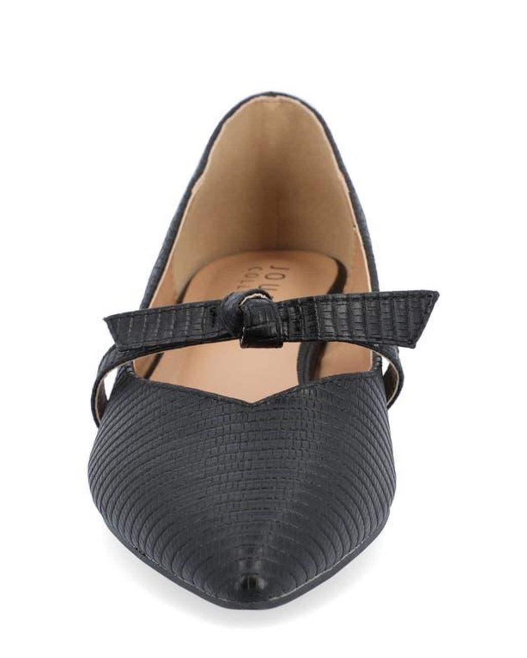 Journee Collection Blue Cait Snake Embossed Pump