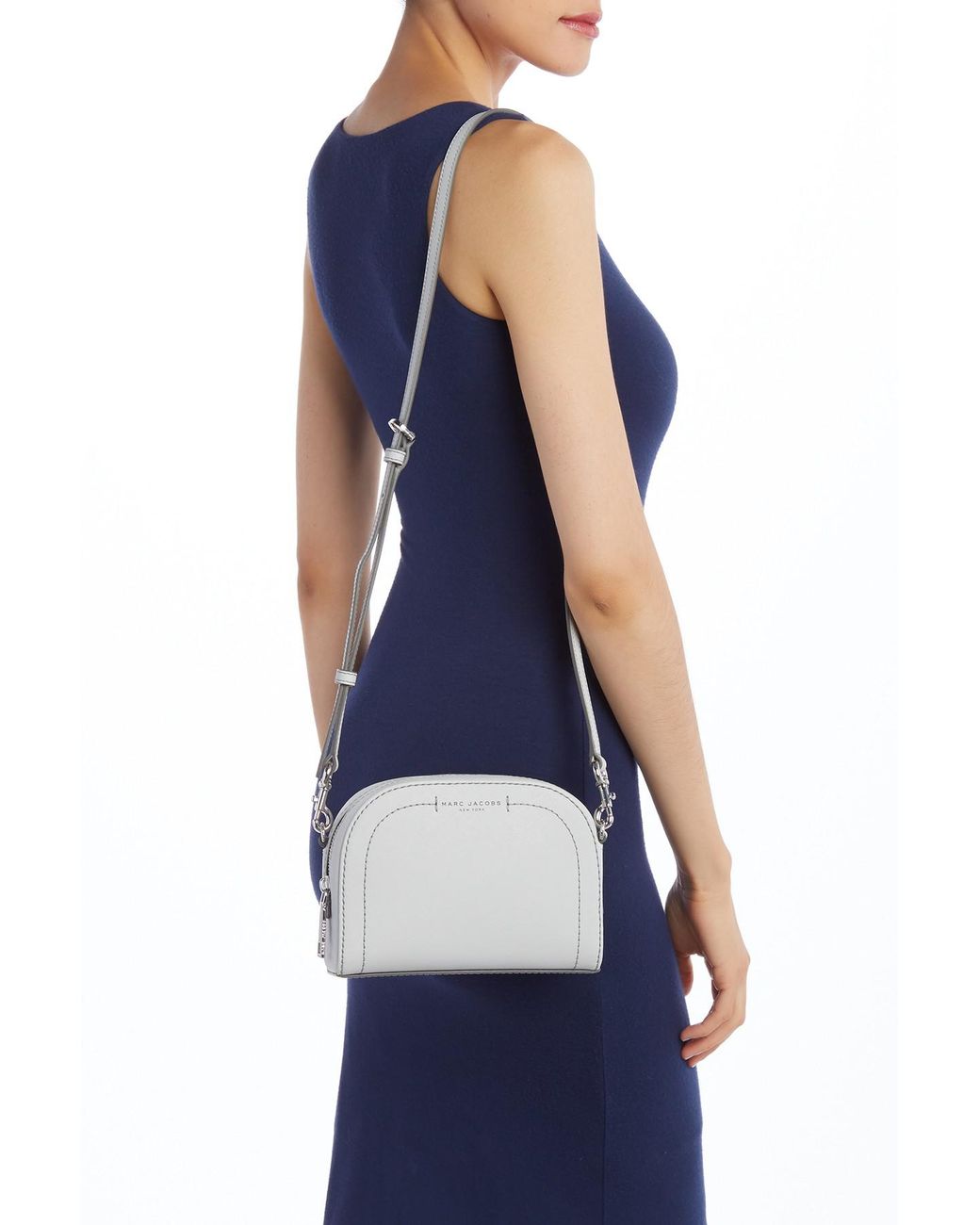 Marc Jacobs Playback Crossbody Bag in Grey Leather ref.687534