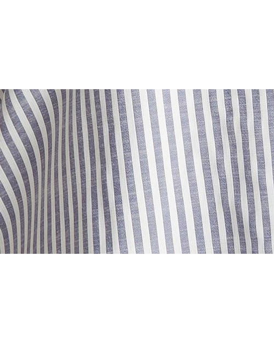 Max Studio Gray Stripe Popover Tunic