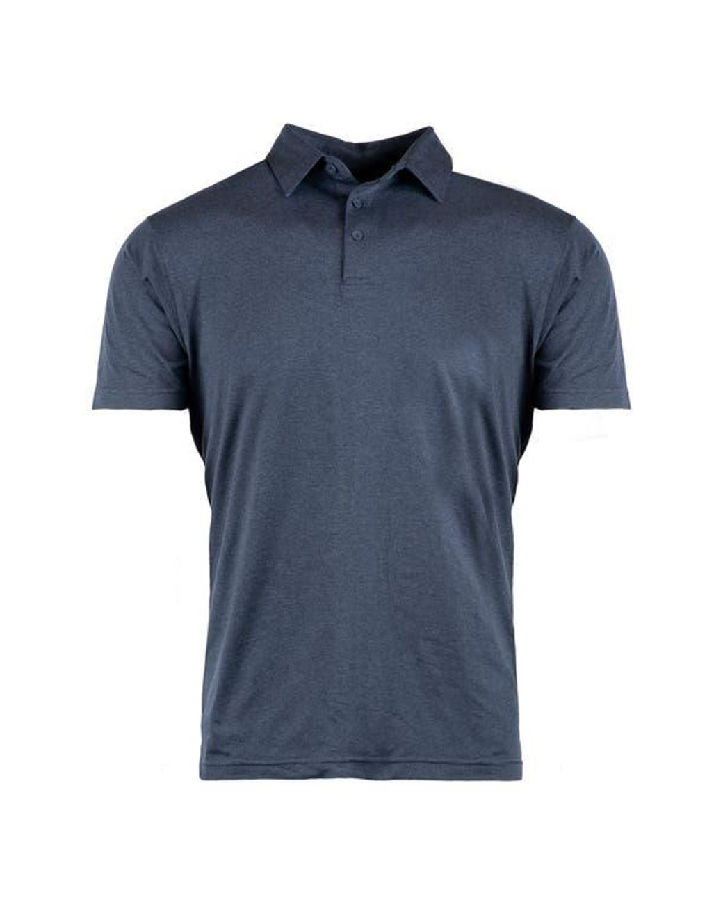 Burnside Blue Soft Jersey Polo for men