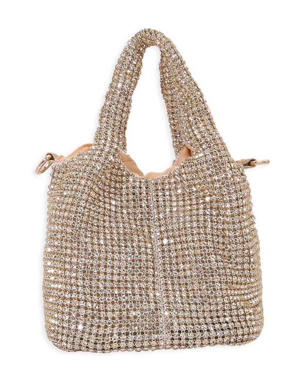 BERNESS Metallic Crystal Bucket Bag
