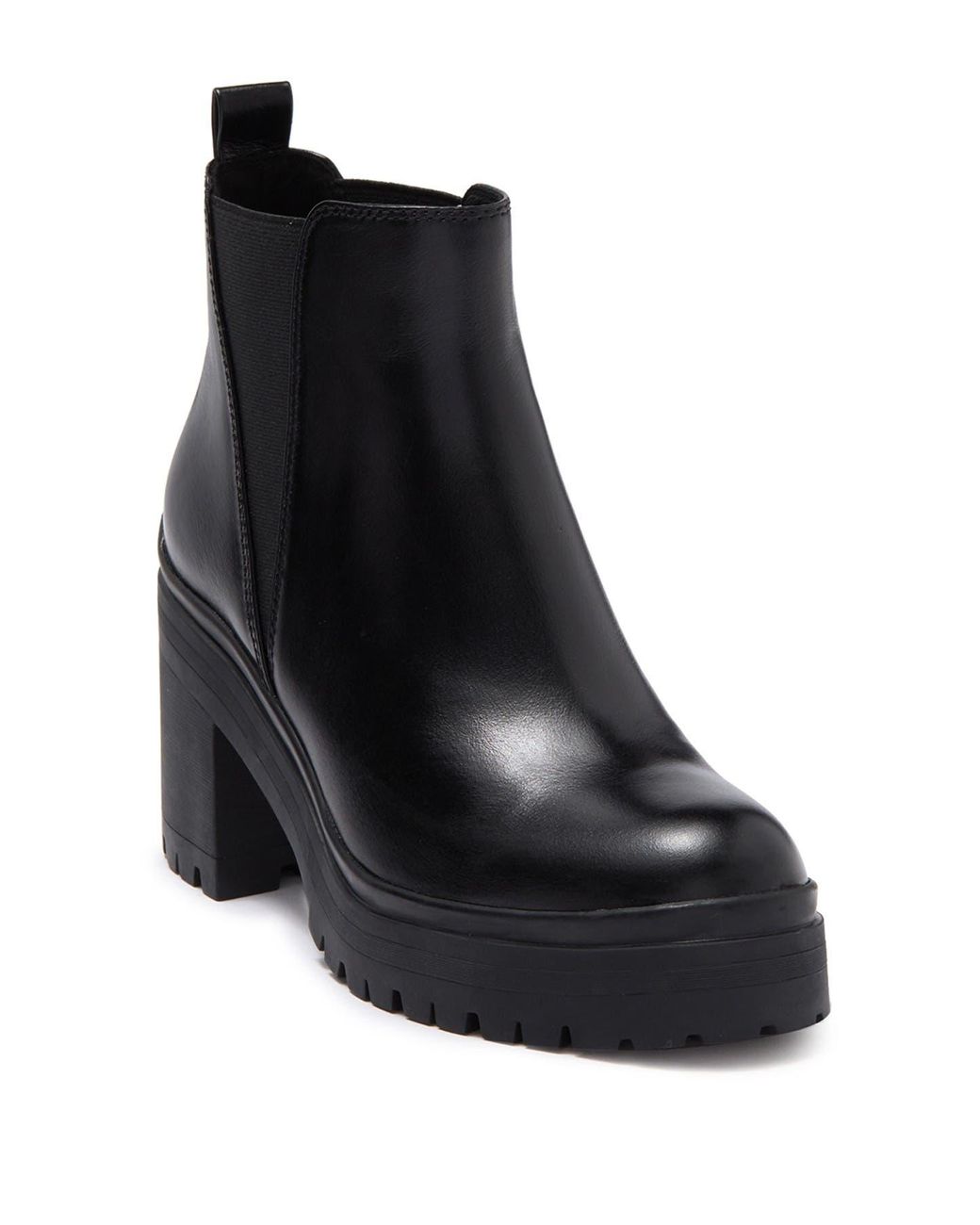 Jeffrey Campbell Leather Chunky Lug Chelsea Boot in Black - Lyst