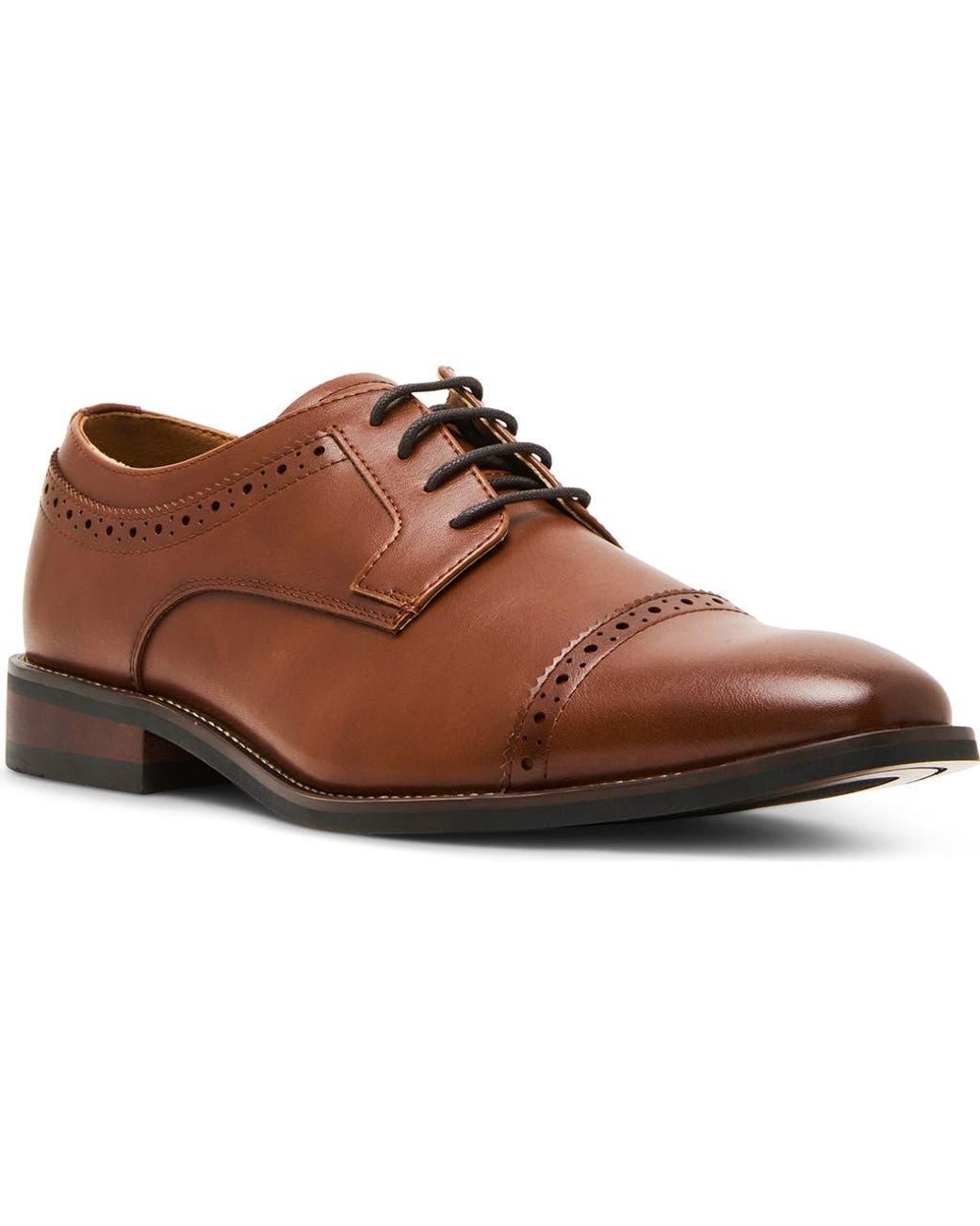 Steve Madden Brown Puntic Cap Toe Derby for men