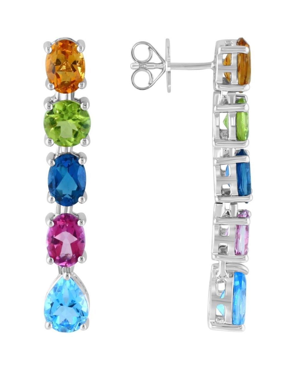 Effy Green Stone Drop Earrings
