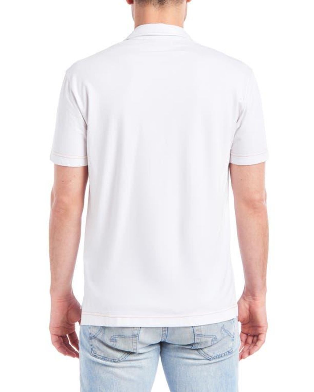 PINOPORTE White Manolo Polo for men