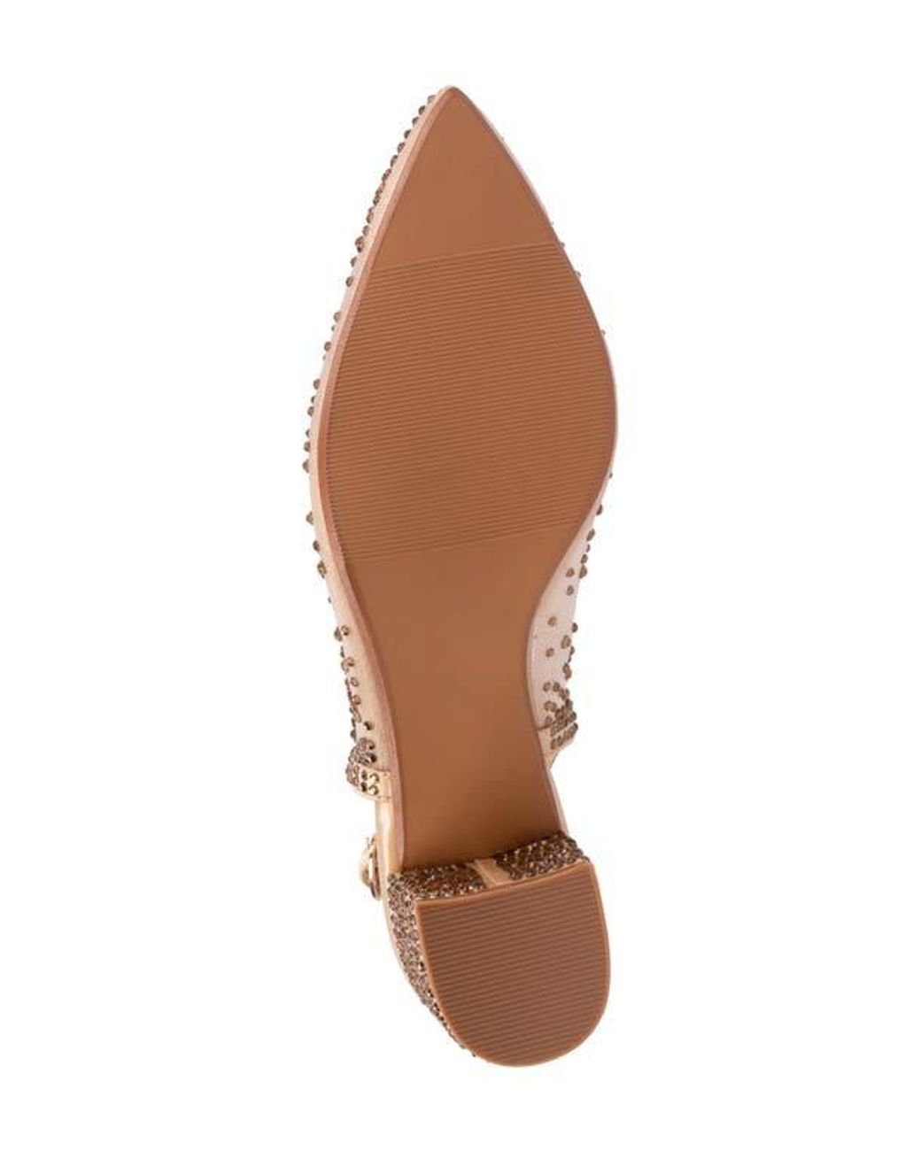 Lady Couture Natural Demin Slingback Pump