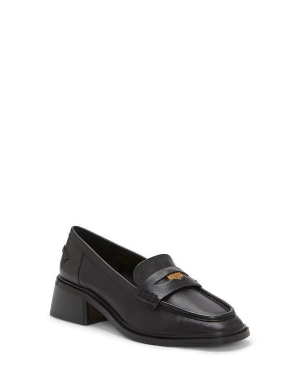 Vince Camuto Erinesa Block Penny Loafer in Black | Lyst display picture 1