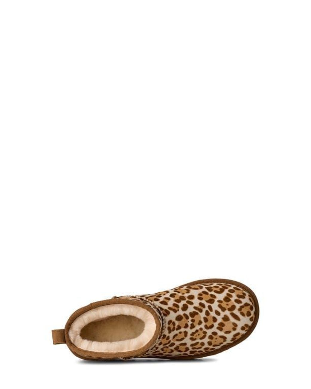 Ugg Brown Classic Ultra Mini Plains Genuine Calf Hair Boot