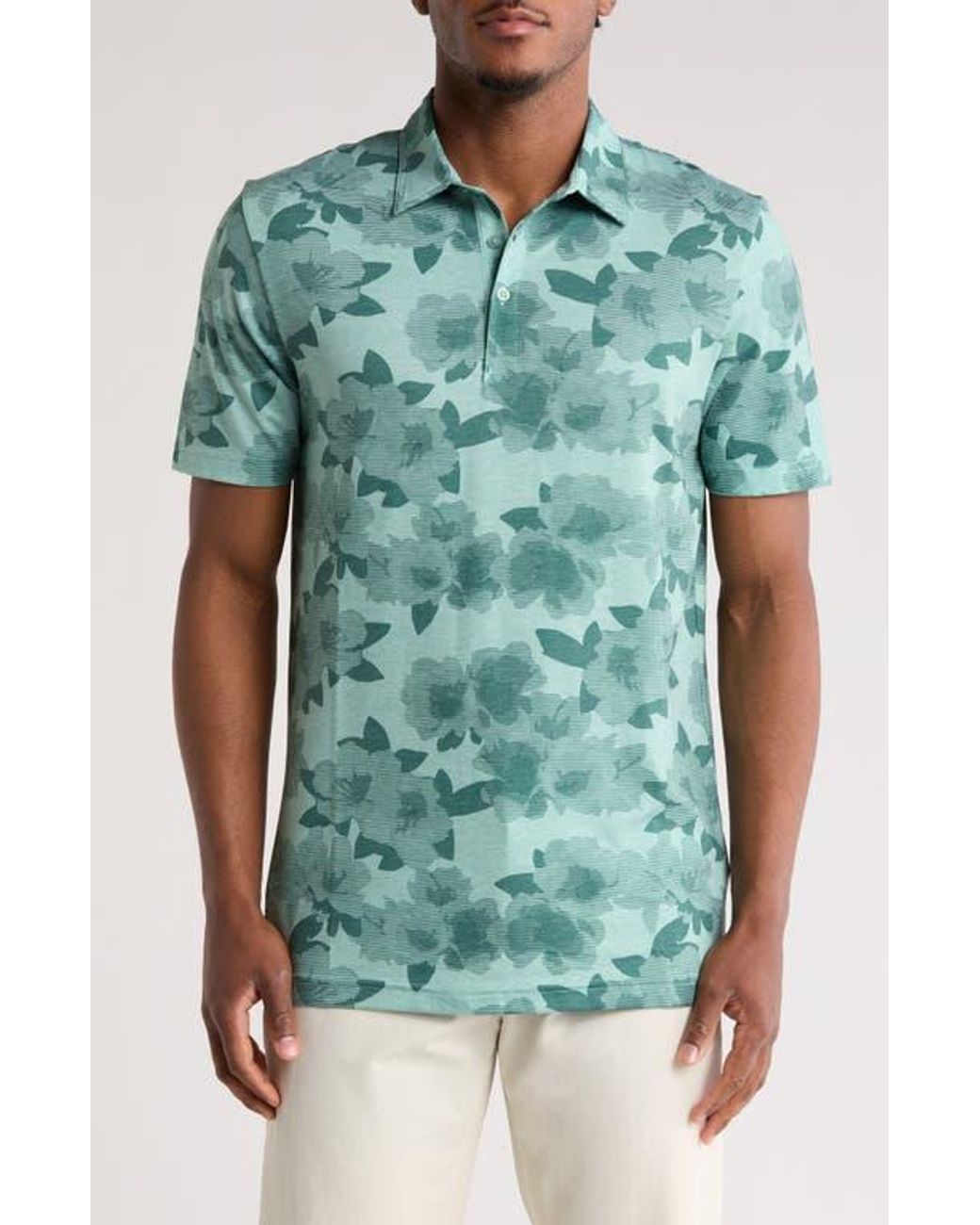 Travis Mathew Blue Standing Invite Polo for men